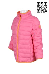 J460 童裝夾棉外套 來版訂製 印花羽絨外套 韓版童裝風褸外套 外套供應商 雪褸